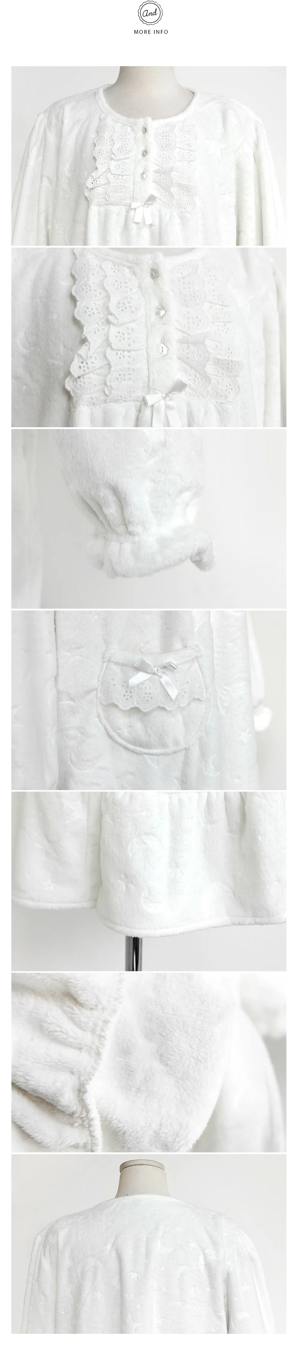 *BANIBELLA*ホワイトアイボリードレスパジャマ・全1色 | DHOLIC | 詳細画像7
