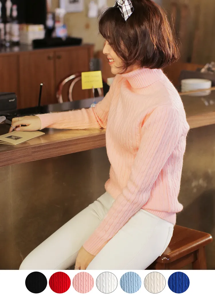 タートルニット・全7色 | DHOLIC | 詳細画像1