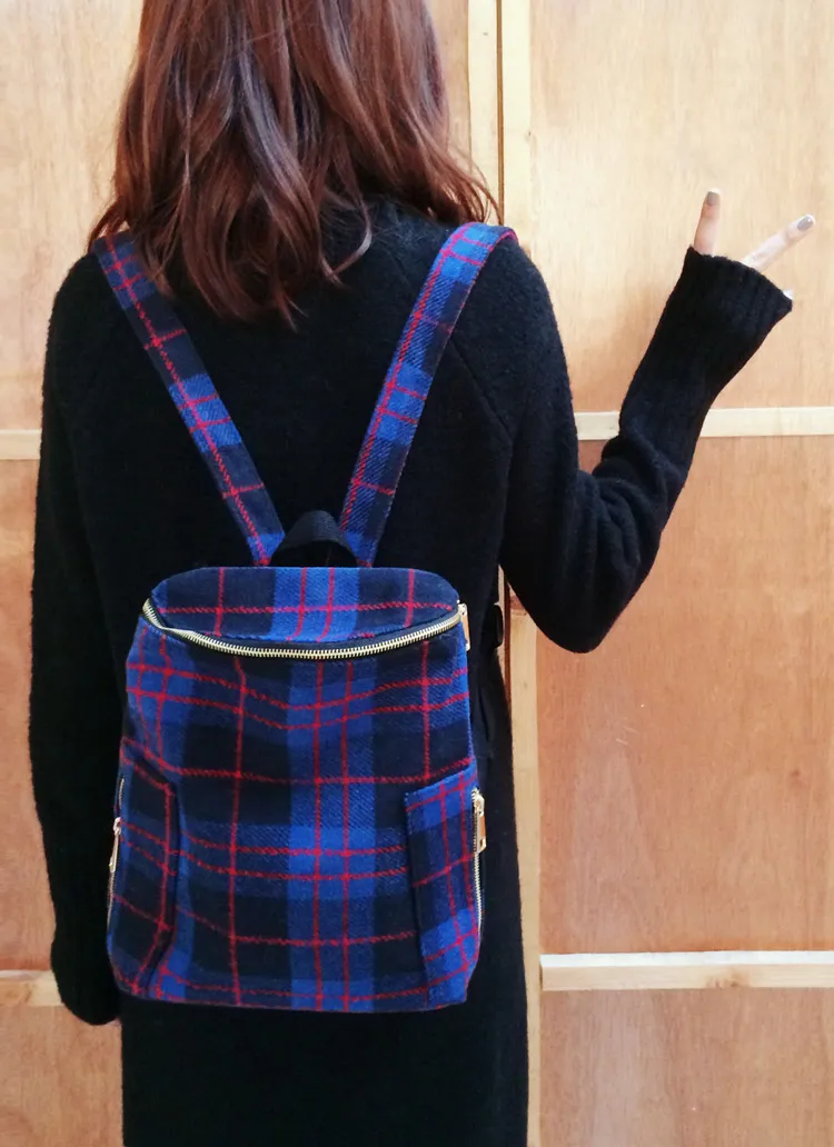 チェックパターンミニバックパック・全2色 | DHOLIC | 詳細画像1