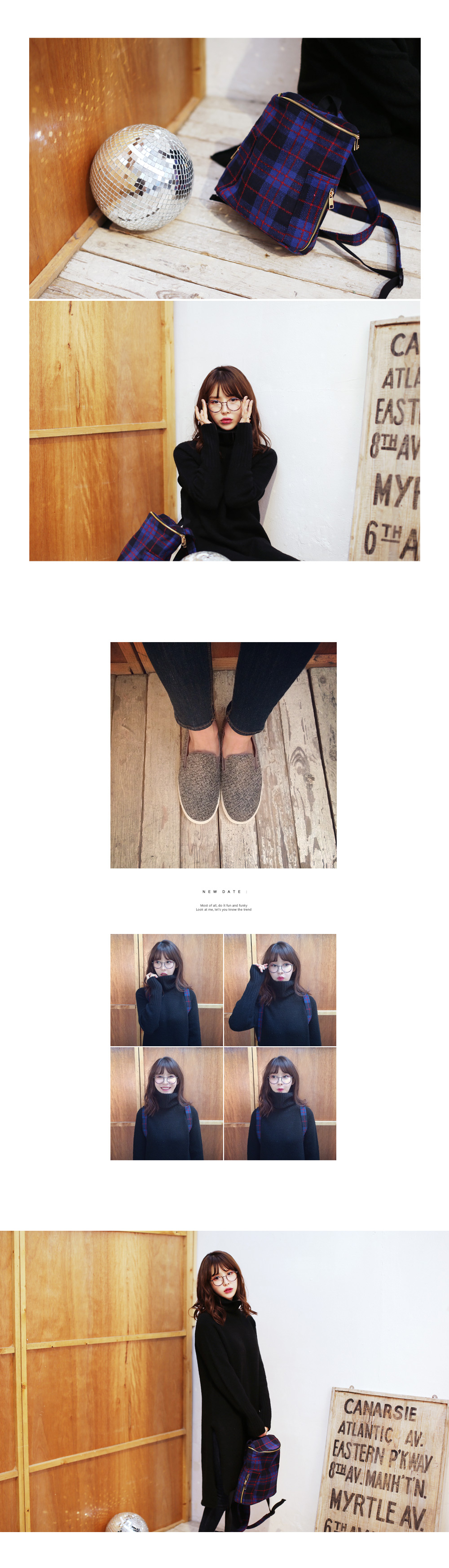 チェックパターンミニバックパック・全2色 | DHOLIC | 詳細画像7