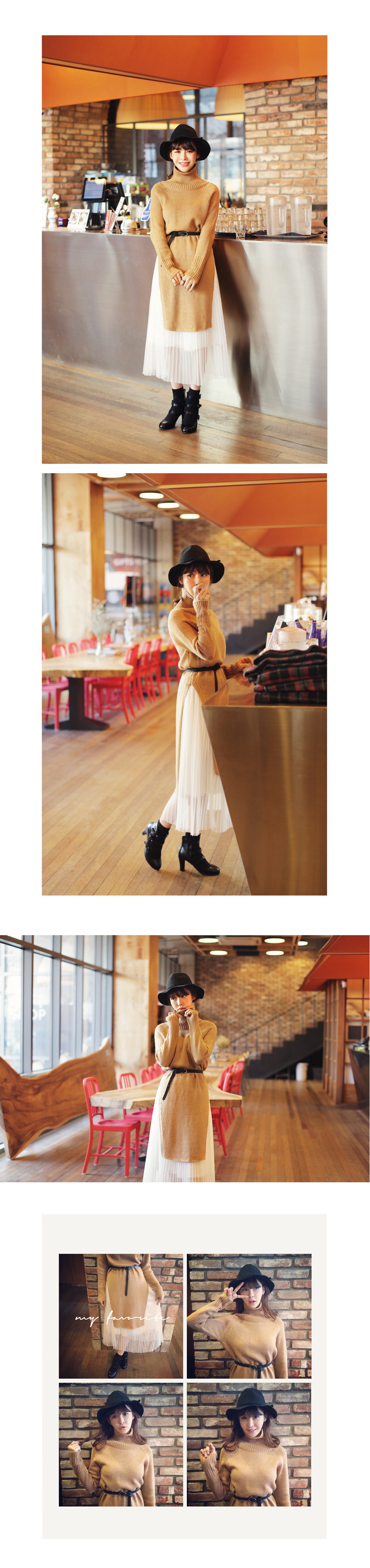 <font color=red><b>●●雑誌CanCam7月号/美人百花5月号/non-no5月号掲載●●</b></font>ウエストゴムプリーツミモレ丈スカート・全3色 | DHOLIC | 詳細画像3