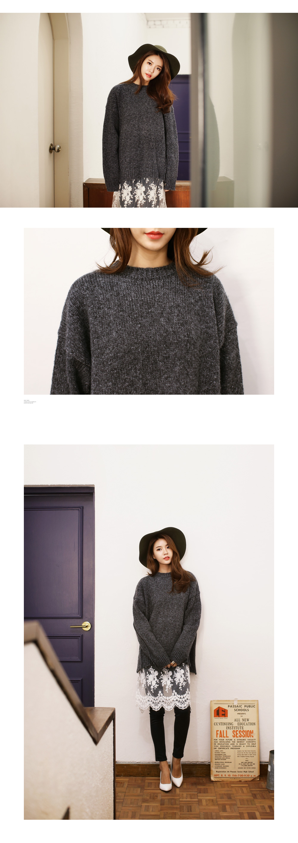 ダークカラーつば広ハット・全4色 | DHOLIC | 詳細画像5