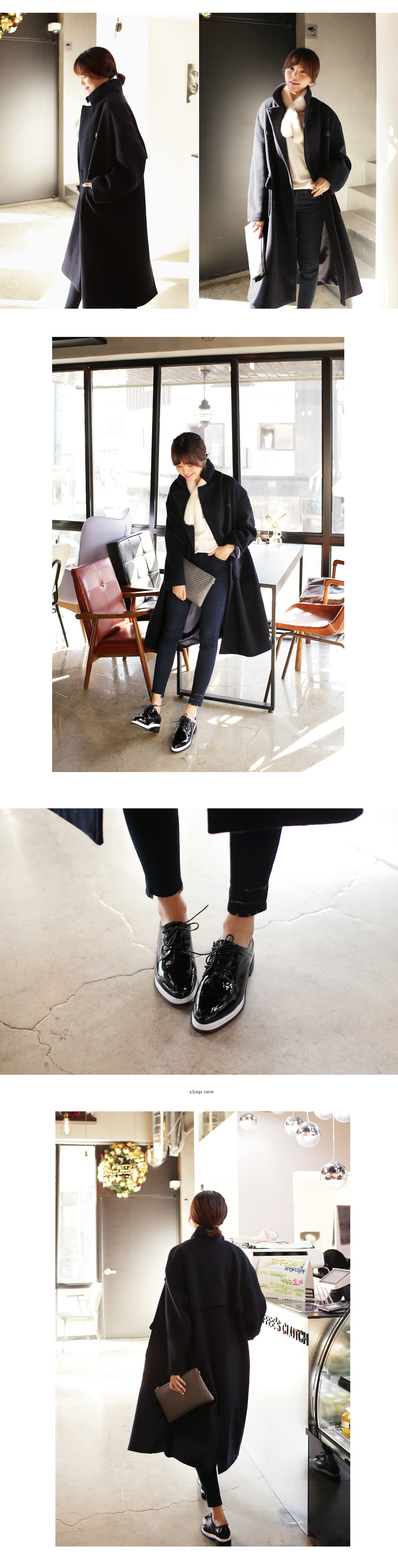 <font color=red><b>●●雑誌JJ5月号掲載●●</b></font>ブラック&ホワイトオックスフォードシューズ・全1色 | DHOLIC | 詳細画像3