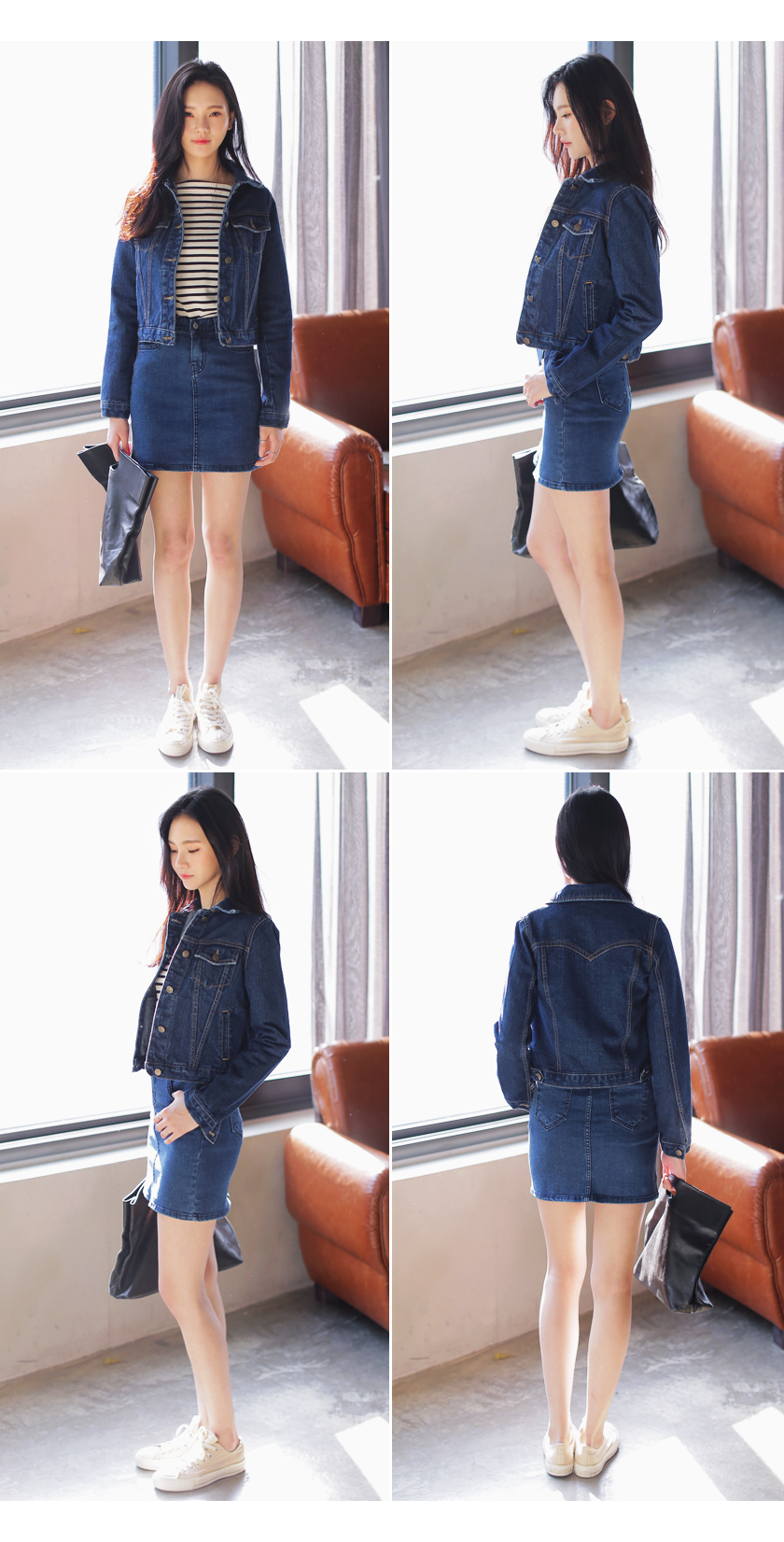 <font color=red><b>●●雑誌Popteen7月号/JELLY7月号/ViVi6月号/Seventeen5月号掲載●●</b></font>ショート丈デニムジャケット・全2色 | DHOLIC | 詳細画像8