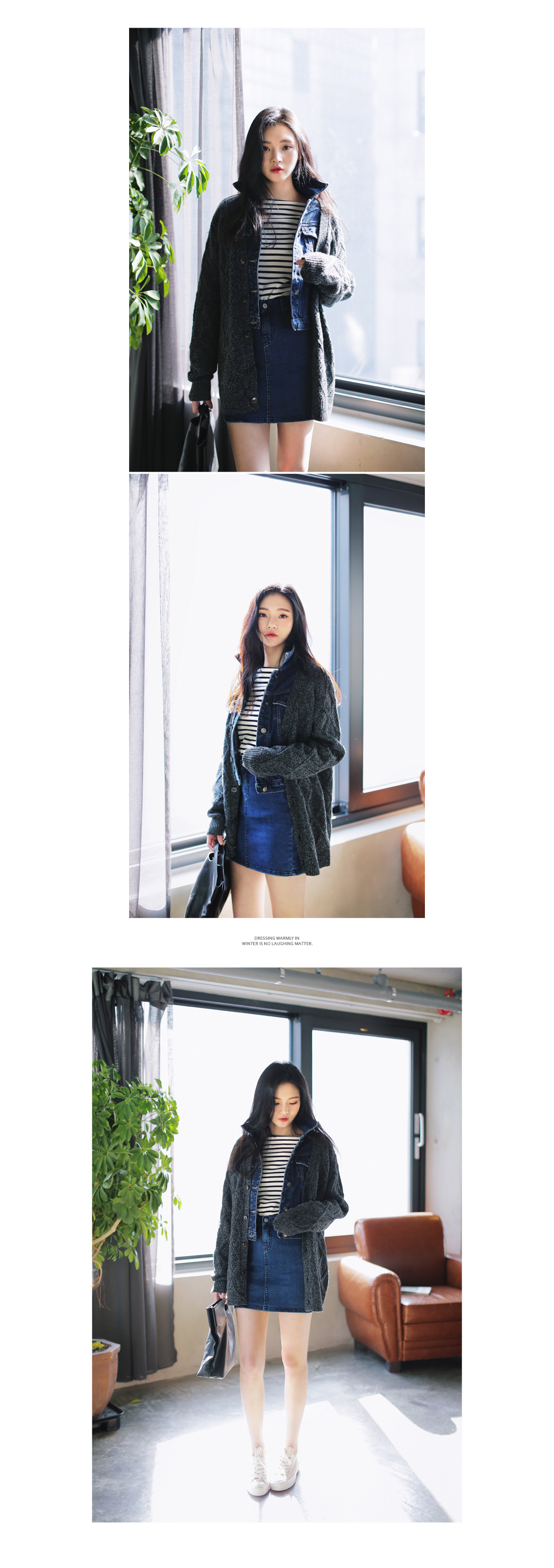 <font color=red><b>●●雑誌Popteen7月号/JELLY7月号/ViVi6月号/Seventeen5月号掲載●●</b></font>ショート丈デニムジャケット・全2色 | DHOLIC | 詳細画像4