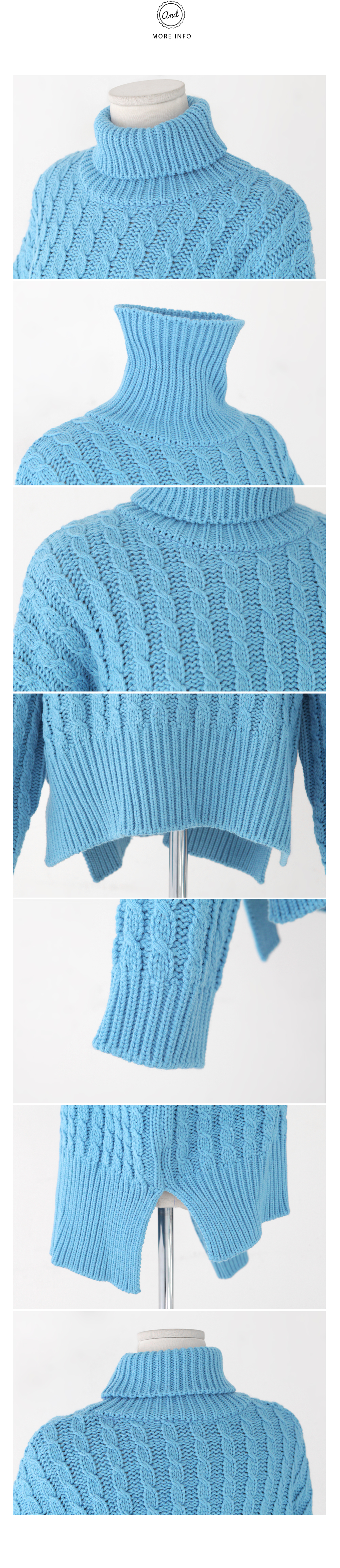 5colorケーブルタートルニットトップス・全5色 | DHOLIC | 詳細画像7