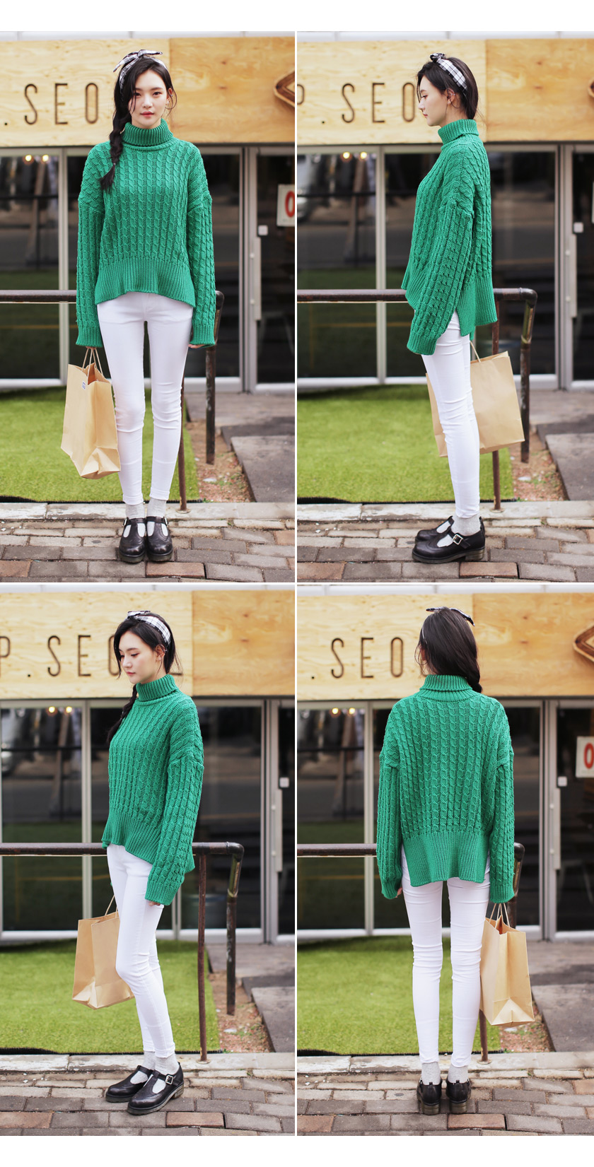 5colorケーブルタートルニットトップス・全5色 | DHOLIC | 詳細画像5