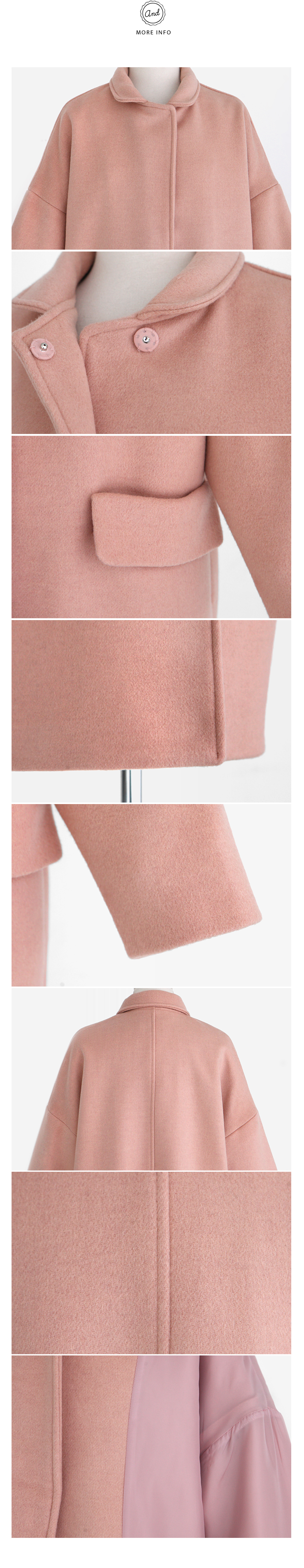 パステルカラーオーバーミニ襟コート・全3色 | DHOLIC | 詳細画像9