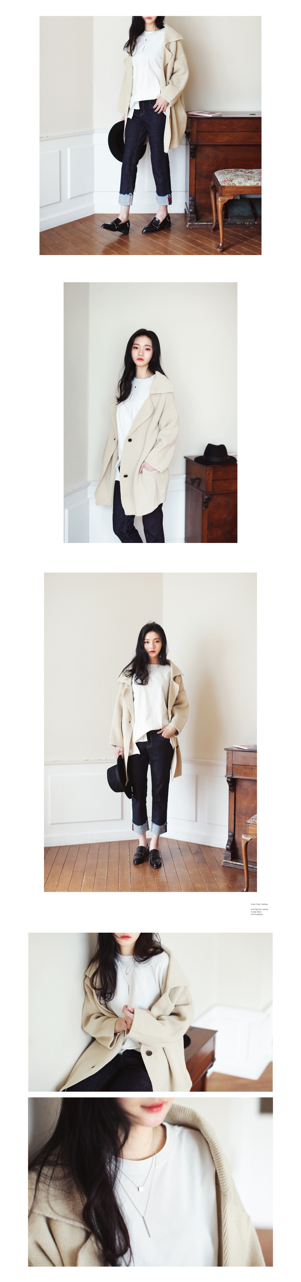 スクエアモチーフレイヤードネックレス・全2色 | DHOLIC | 詳細画像3