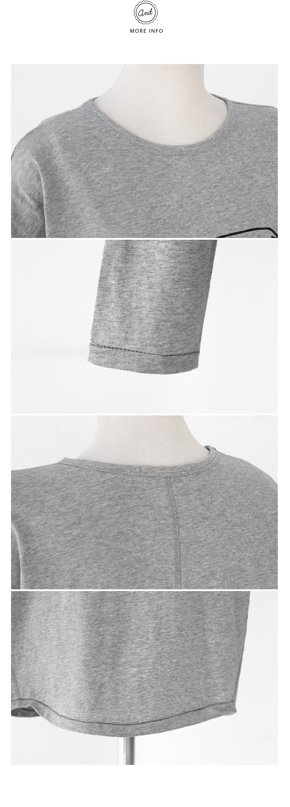 TOUCHレターリングシンプルTシャツ・全3色 | DHOLIC | 詳細画像10