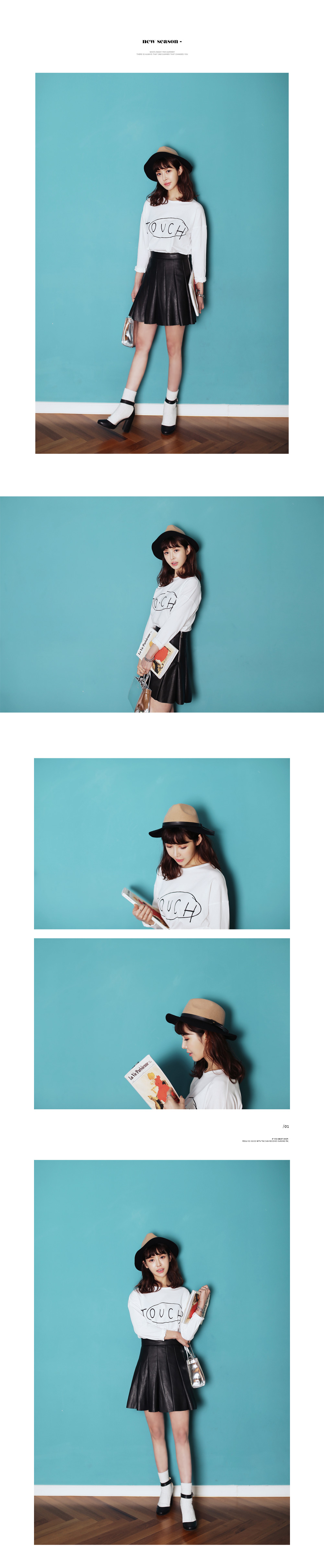 TOUCHレターリングシンプルTシャツ・全3色 | DHOLIC | 詳細画像2