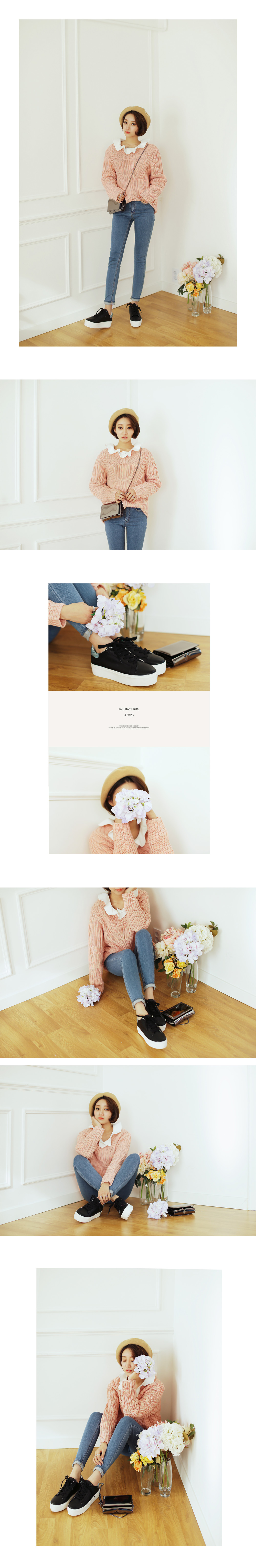 ハニカムケーブル編みスプリングニット・全8色 | DHOLIC | 詳細画像3