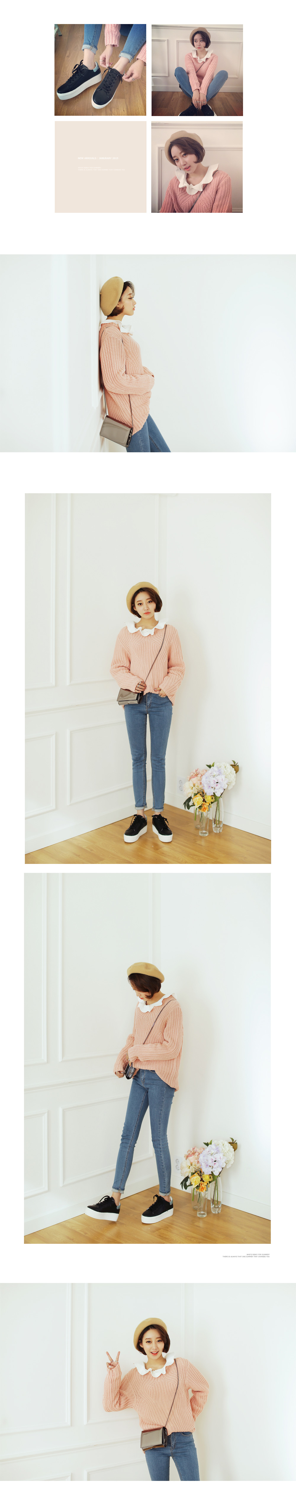 ハニカムケーブル編みスプリングニット・全8色 | DHOLIC | 詳細画像4