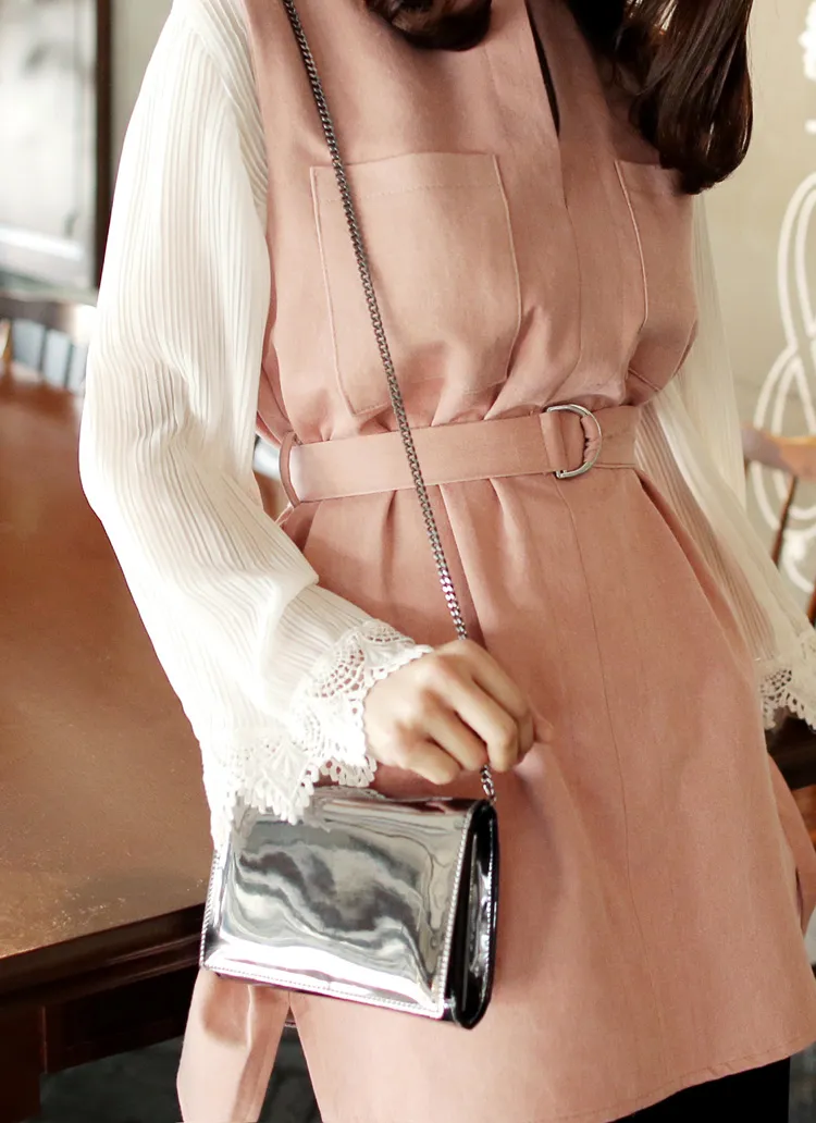 <font color=red><b>●●雑誌Scawaii!7月号/JJ7月号/他雑誌多数掲載●●</b></font>メタリックカラーチェーンミニバッグ・全1色 | DHOLIC | 詳細画像1