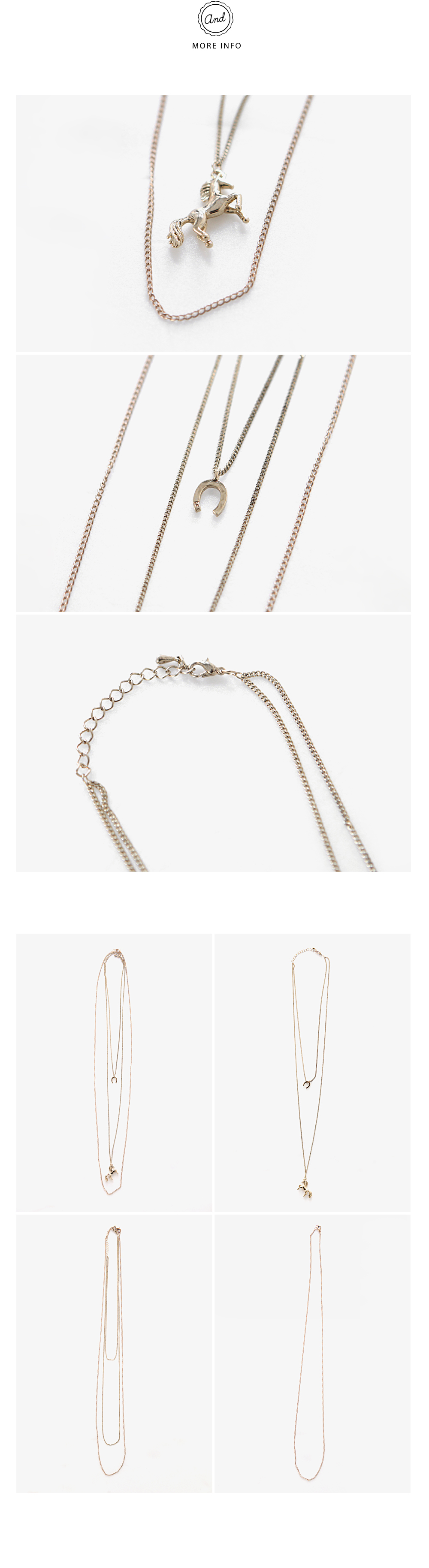 3連ゴールドチェーンネックレス・全2色 | DHOLIC | 詳細画像3