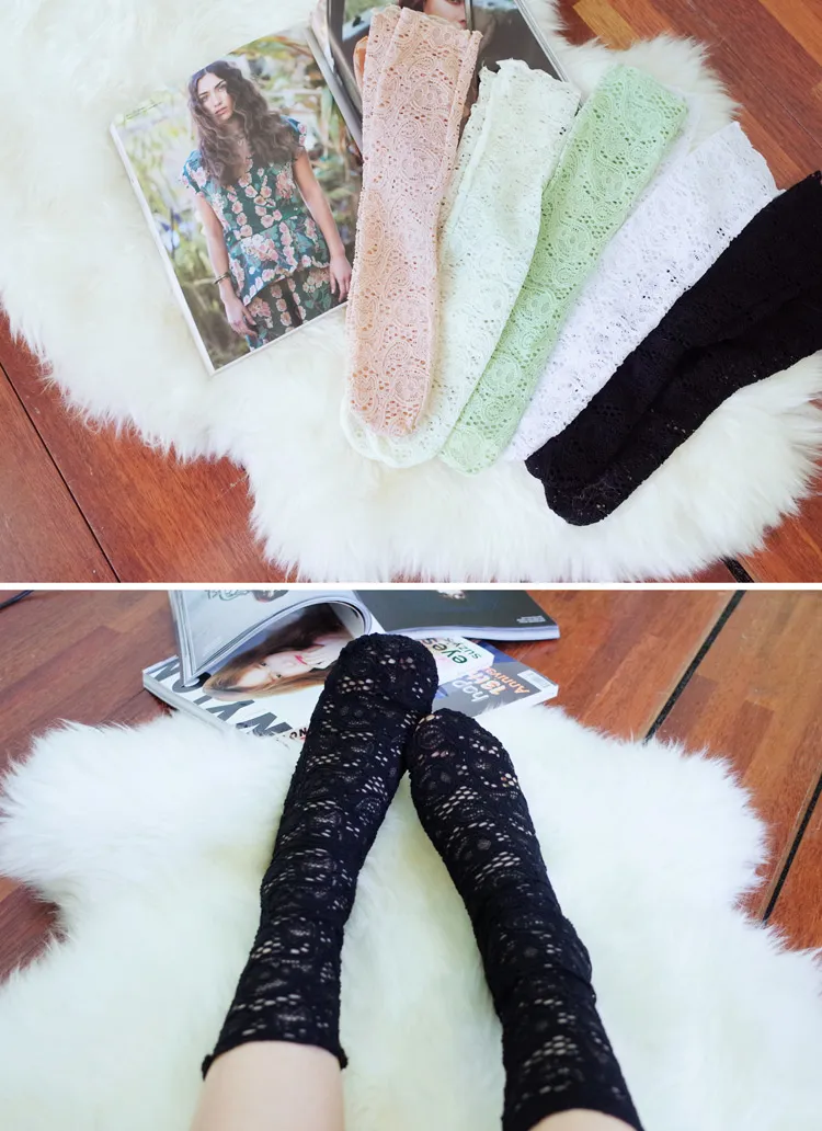 ペイズリー柄レースソックス・全5色 | DHOLIC | 詳細画像1