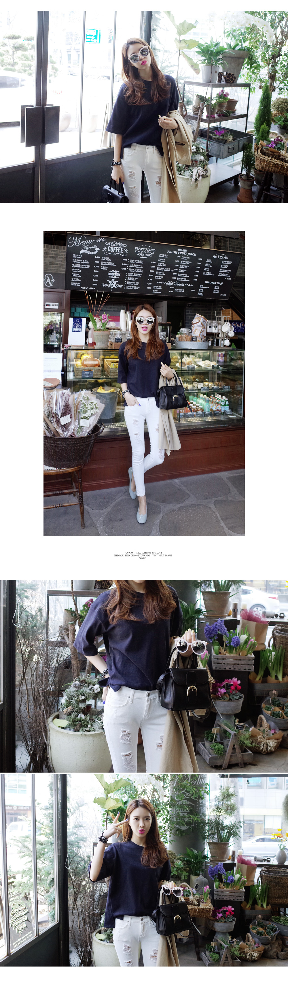 ワイドハーフスリーブTシャツ・全4色 | DHOLIC | 詳細画像2