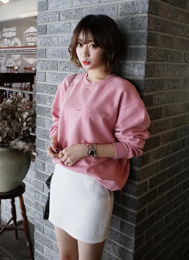 color刺繍スウェットトップス・全5色 | DHOLIC | 詳細画像1