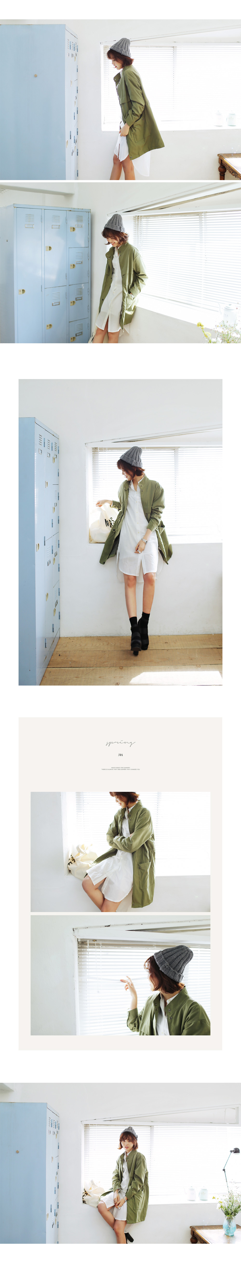 アイボリーベルトsetシャツワンピース・全1色 | DHOLIC | 詳細画像4