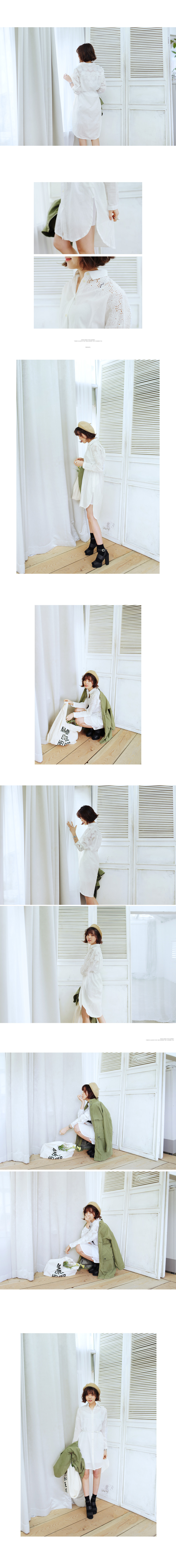 アイボリーベルトsetシャツワンピース・全1色 | DHOLIC | 詳細画像5