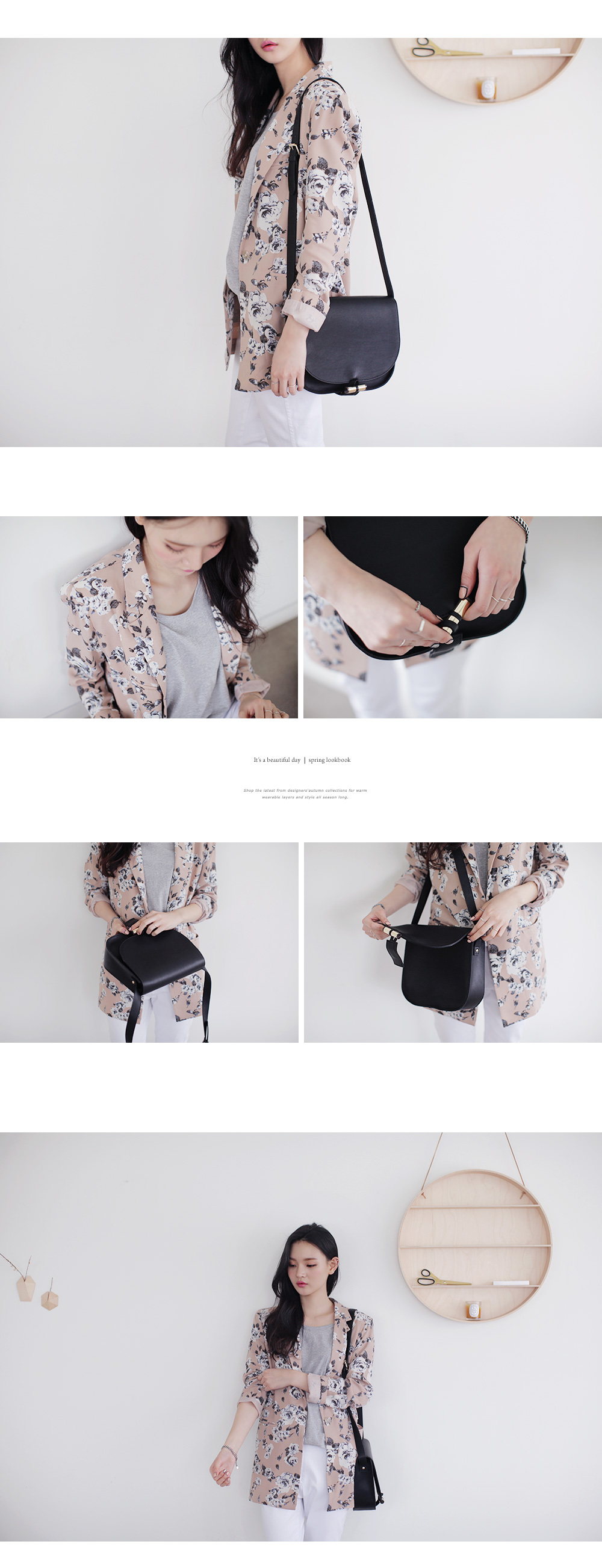 ローズ柄ロングジャケット・全2色 | DHOLIC | 詳細画像4