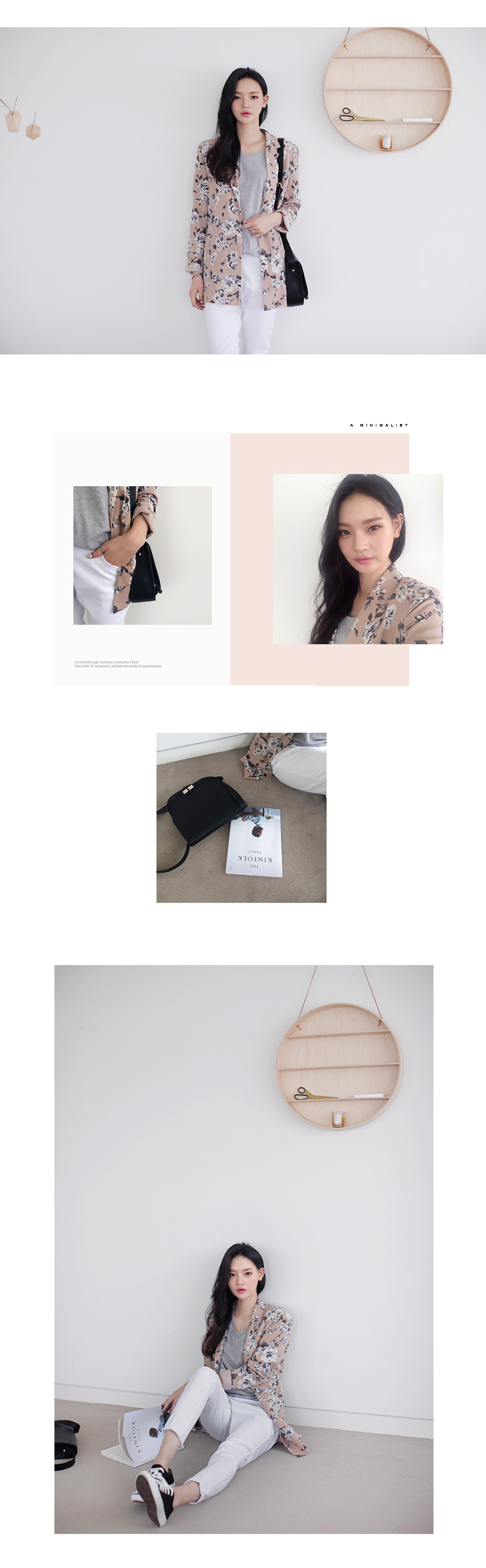 ローズ柄ロングジャケット・全2色 | DHOLIC | 詳細画像6