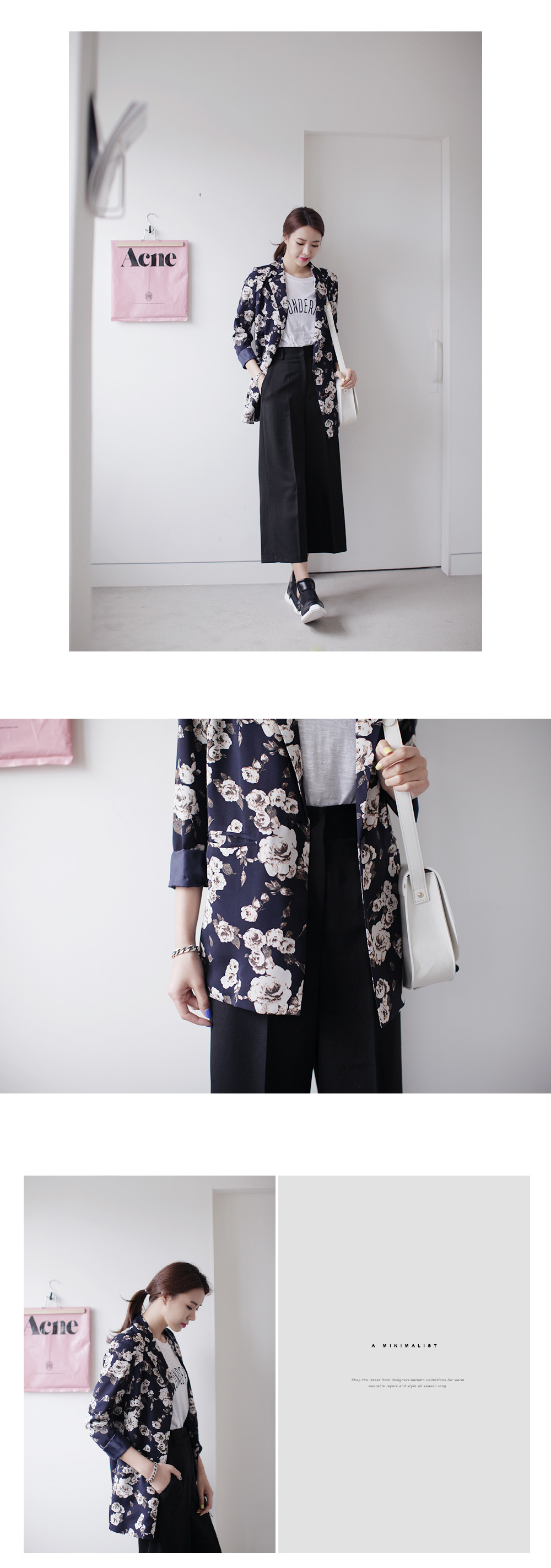 ローズ柄ロングジャケット・全2色 | DHOLIC | 詳細画像8