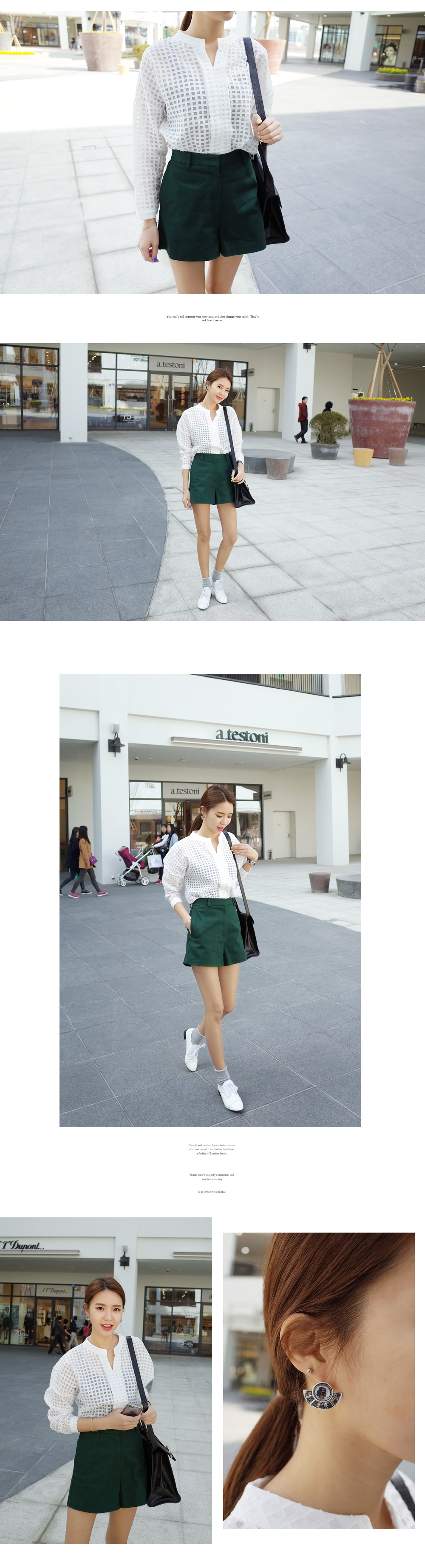 シルバーメタルハーフムーンピアス・全2色 | DHOLIC | 詳細画像6