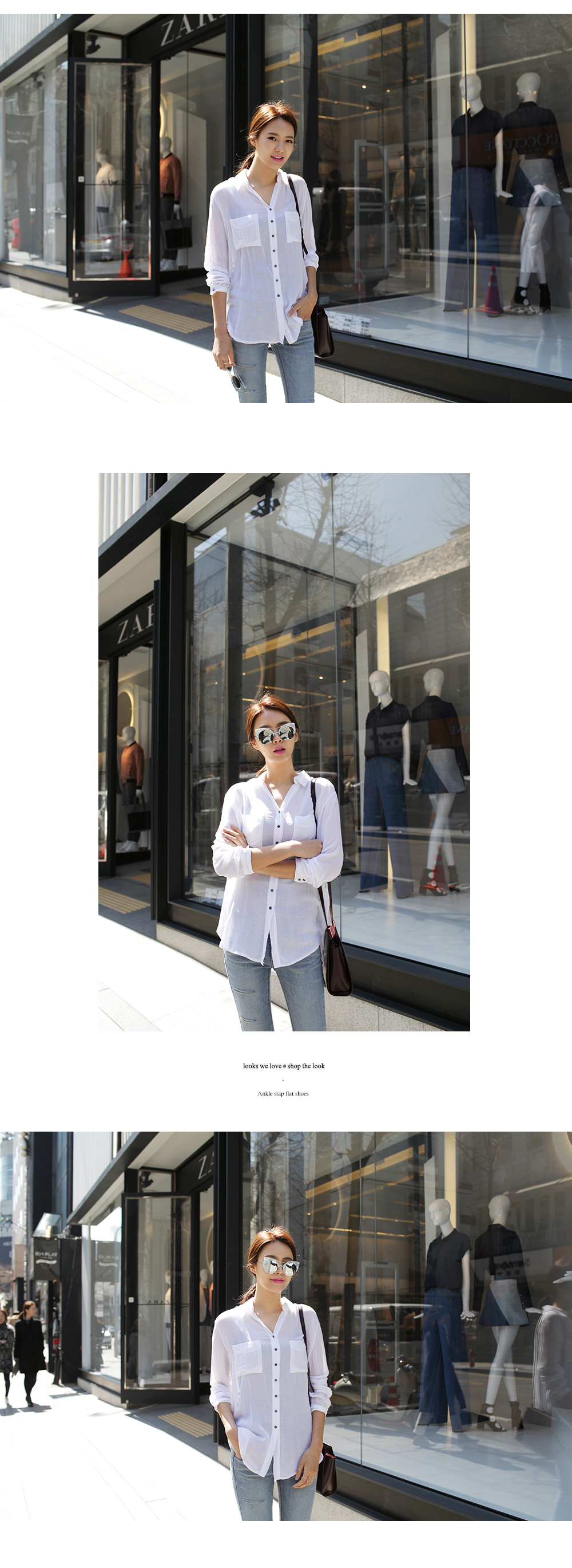 ロングストラップブラックフラットシューズ・全1色 | DHOLIC | 詳細画像8