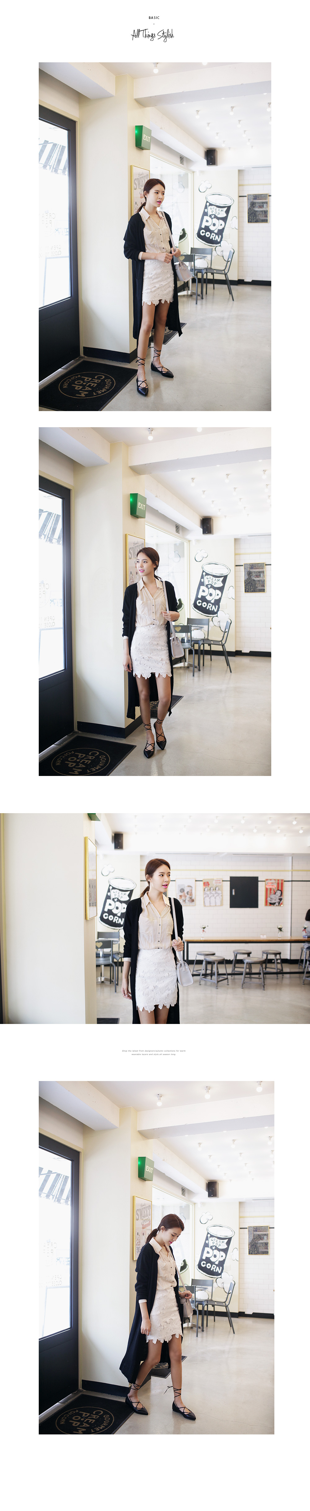 ロングストラップブラックフラットシューズ・全1色 | DHOLIC | 詳細画像9