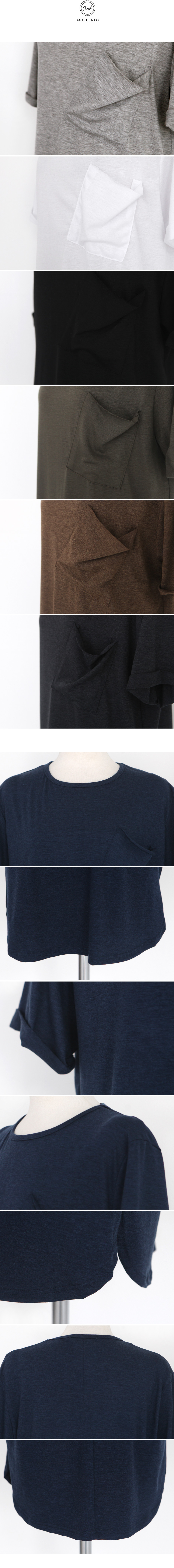 アウトポケットロールアップTシャツ・全7色 | DHOLIC | 詳細画像22
