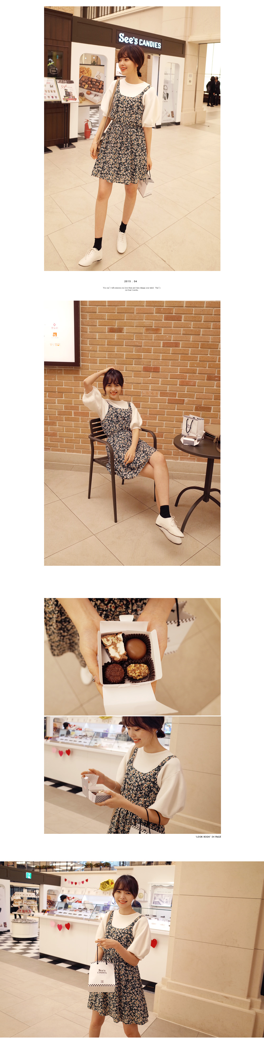 小花柄ノースリーブワンピース・全4色 | DHOLIC | 詳細画像4