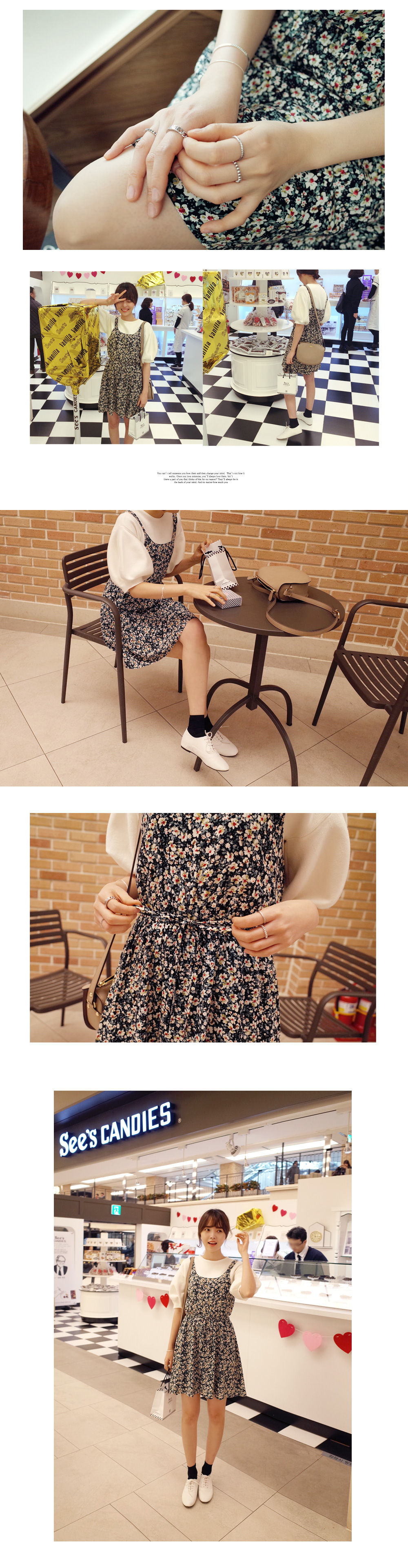 小花柄ノースリーブワンピース・全4色 | DHOLIC | 詳細画像5