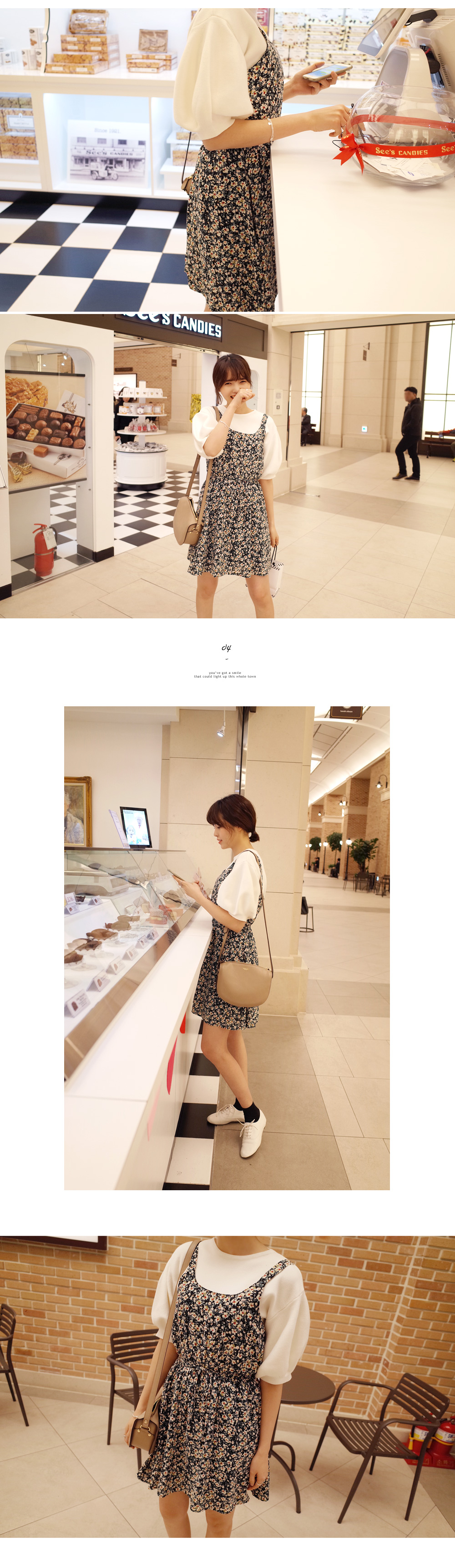 小花柄ノースリーブワンピース・全4色 | DHOLIC | 詳細画像6