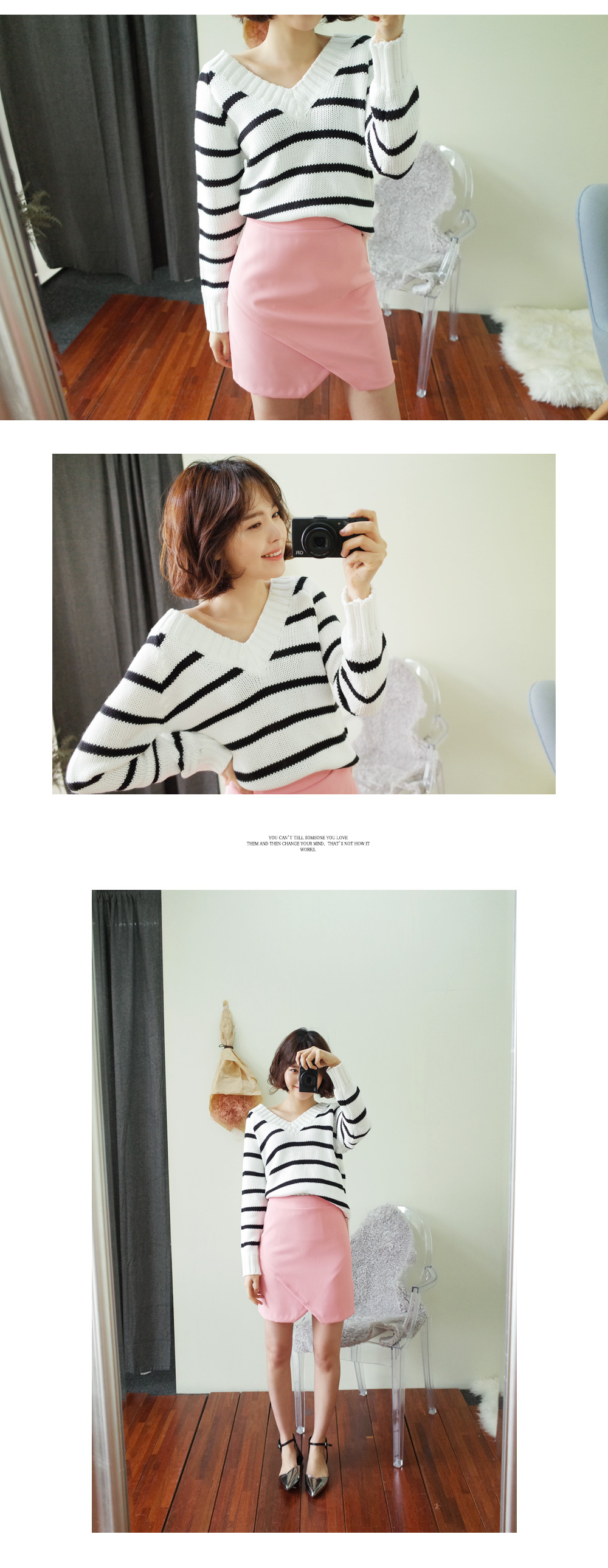 <font color=red><b>●●雑誌Popteen7月号掲載●●</b></font>スリットラップタイトミニスカート・全3色 | DHOLIC | 詳細画像9