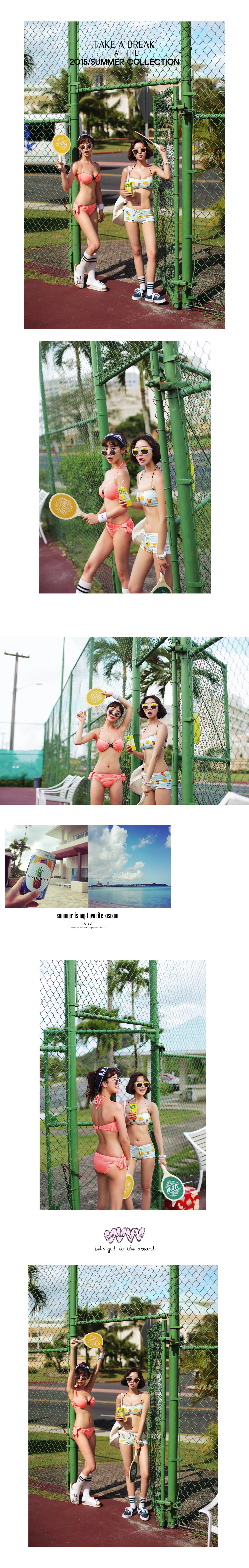 <font color=red><b><送料無料></b></font>フロントレースアップバンドゥビキニ・全2色 | DHOLIC | 詳細画像2