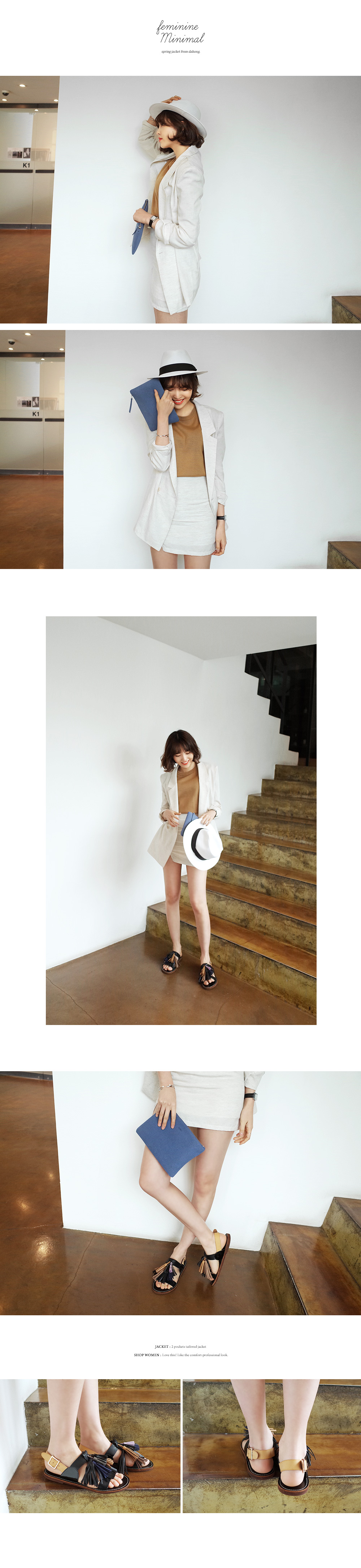 <font color=red><b>●●雑誌ViVi8月号/mina8月号/Soup.7月号掲載●●</b></font>カラフルタッセルサンダル・全2色 | DHOLIC | 詳細画像2