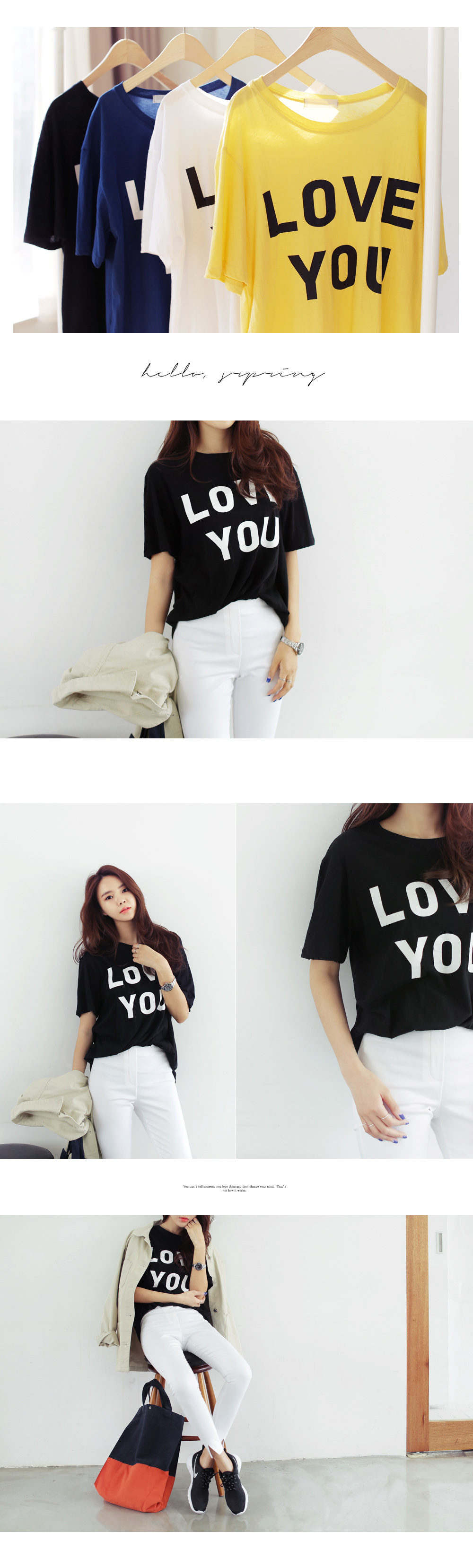 LOVE YOUロゴルーズTシャツ・全4色 | DHOLIC | 詳細画像2