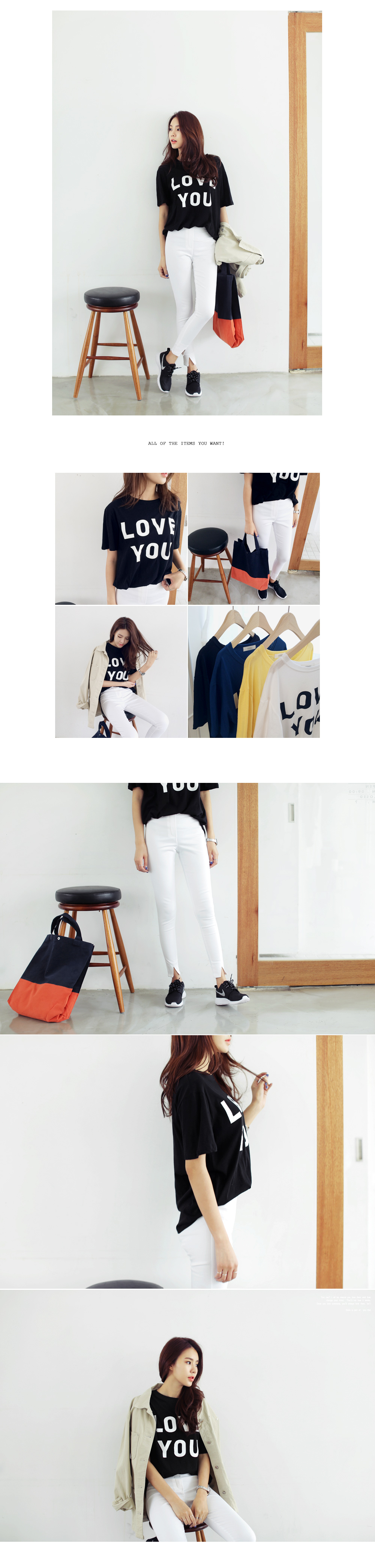 LOVE YOUロゴルーズTシャツ・全4色 | DHOLIC | 詳細画像4