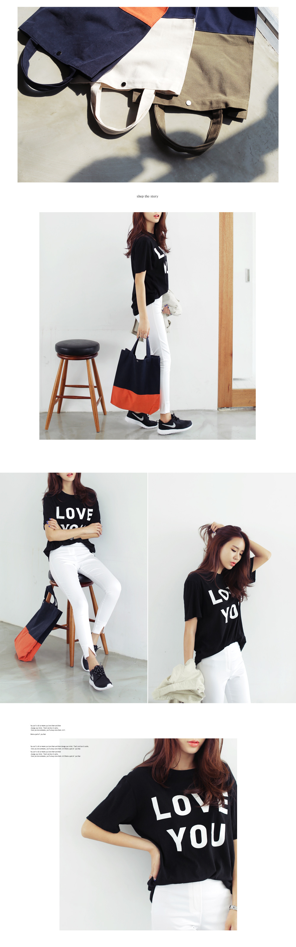 LOVE YOUロゴルーズTシャツ・全4色 | DHOLIC | 詳細画像6