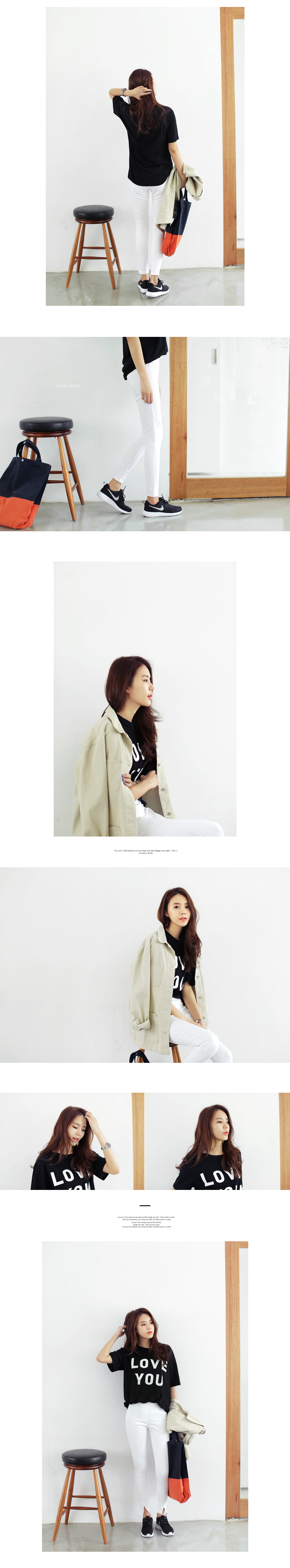 LOVE YOUロゴルーズTシャツ・全4色 | DHOLIC | 詳細画像8