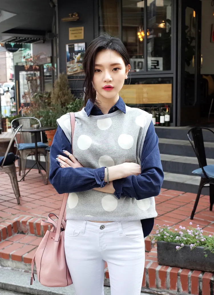 *TOKiMONSTA*ドットニットベスト・全2色 | DHOLIC | 詳細画像1