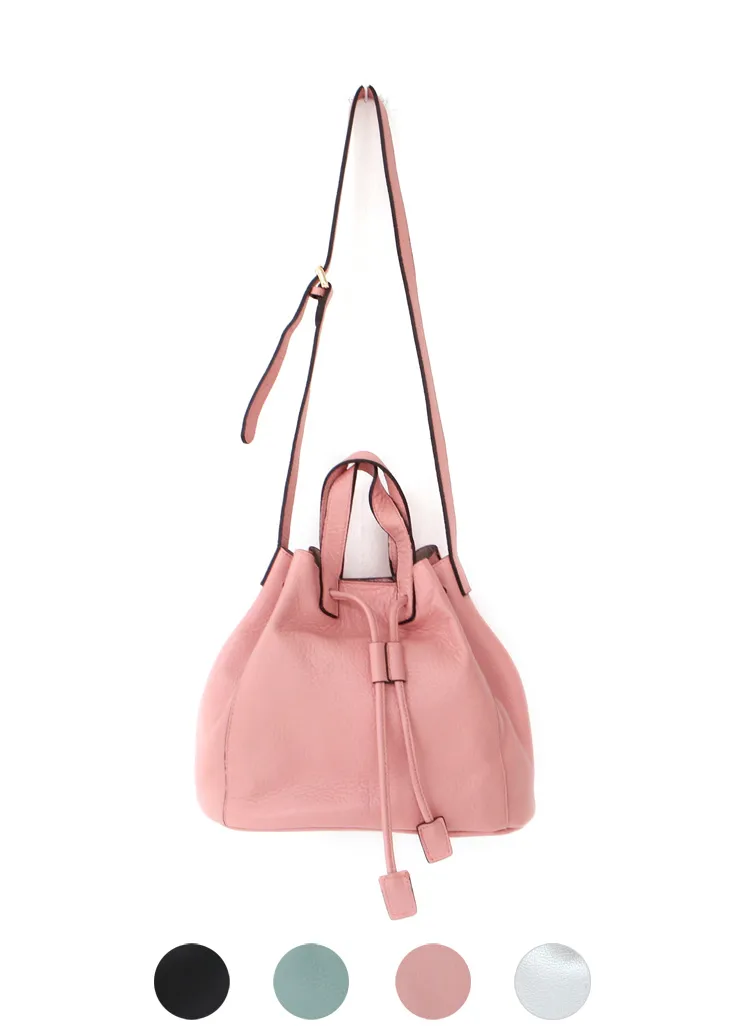 4colors本革巾着バッグ・全4色 | DHOLIC | 詳細画像1