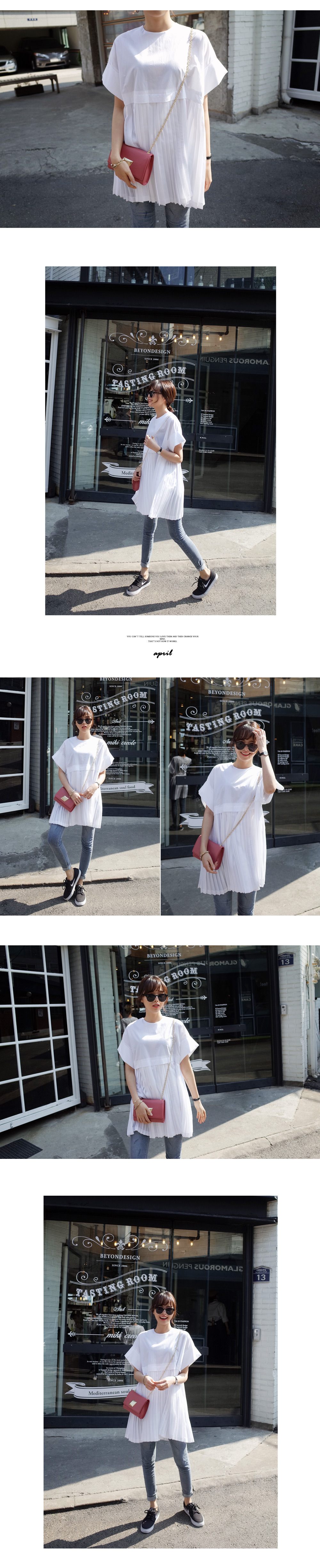 切替プリーツミニワンピース・全2色 | DHOLIC | 詳細画像7