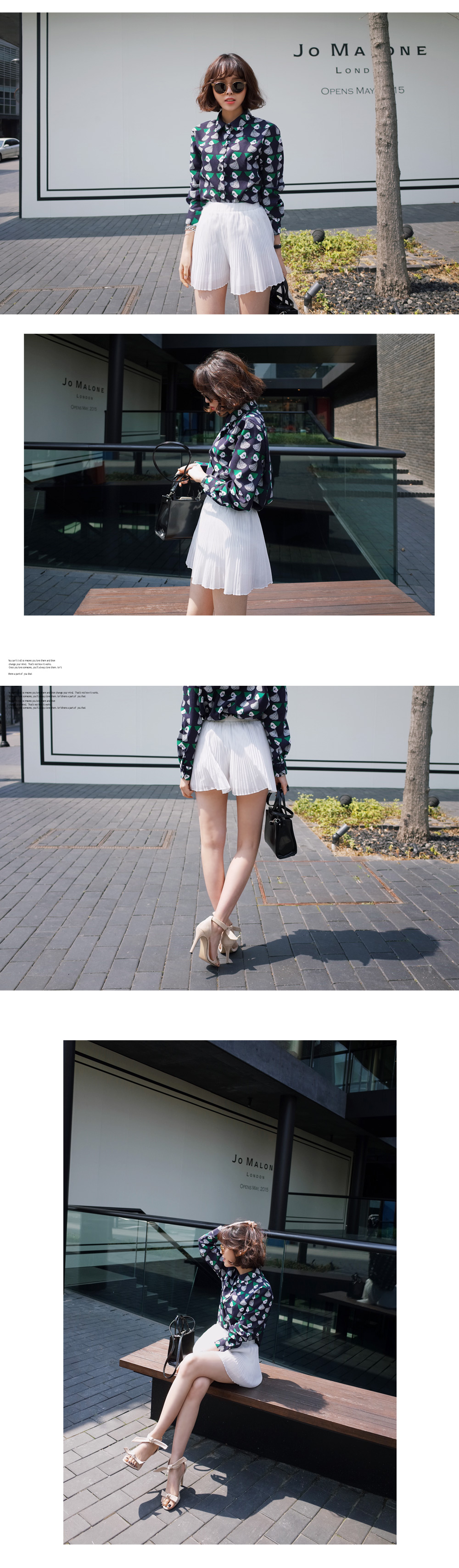 <font color=red><b>●●雑誌JELLY9月号掲載●●</b></font>シフォンプリーツショートパンツ・全2色 | DHOLIC | 詳細画像5
