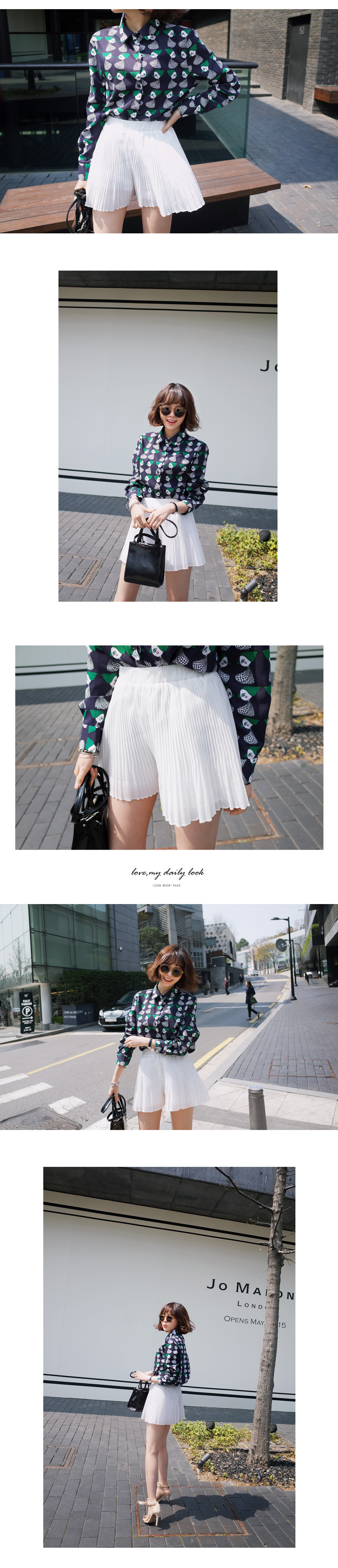 <font color=red><b>●●雑誌JELLY9月号掲載●●</b></font>シフォンプリーツショートパンツ・全2色 | DHOLIC | 詳細画像6
