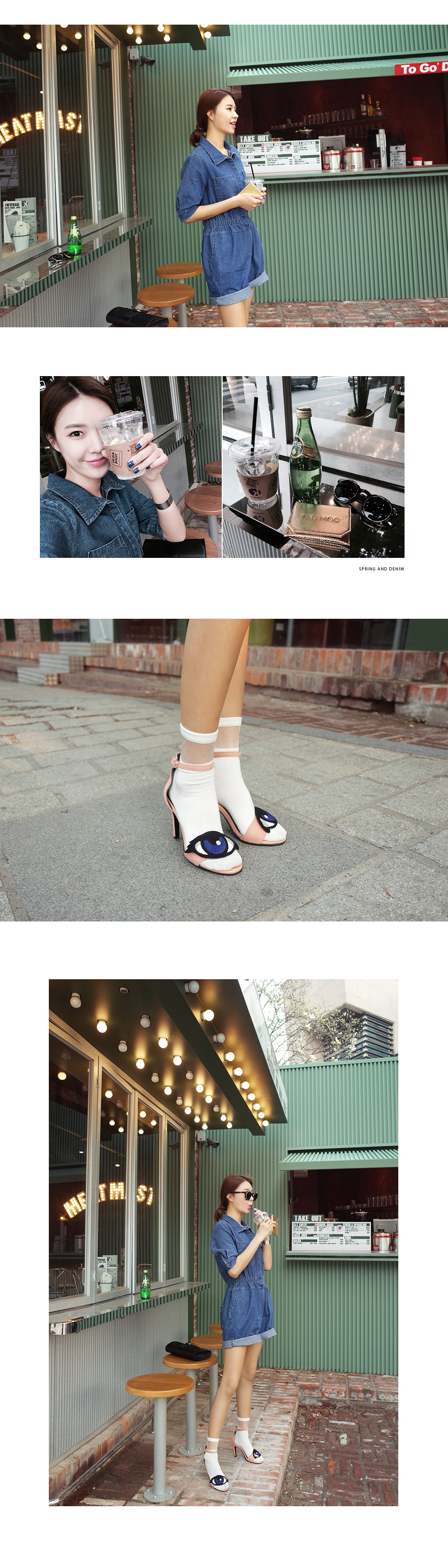 <font color=red><b>●●雑誌ViVi8月号掲載●●</b></font>ブルーデニムオールインワン・全1色 | DHOLIC | 詳細画像3