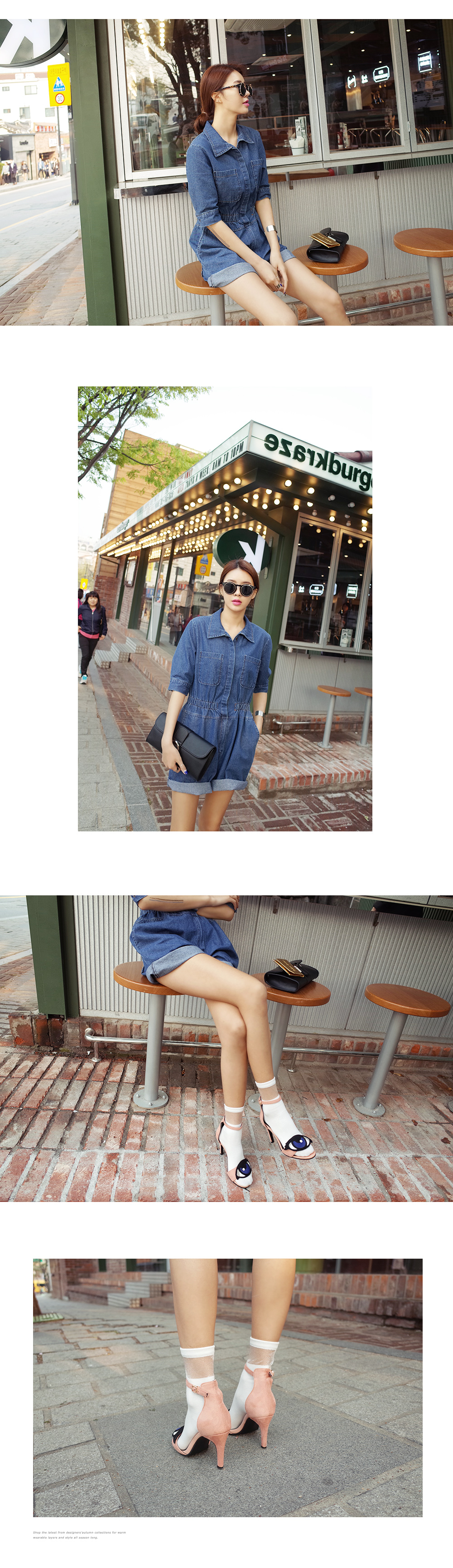 <font color=red><b>●●雑誌ViVi8月号掲載●●</b></font>ブルーデニムオールインワン・全1色 | DHOLIC | 詳細画像6