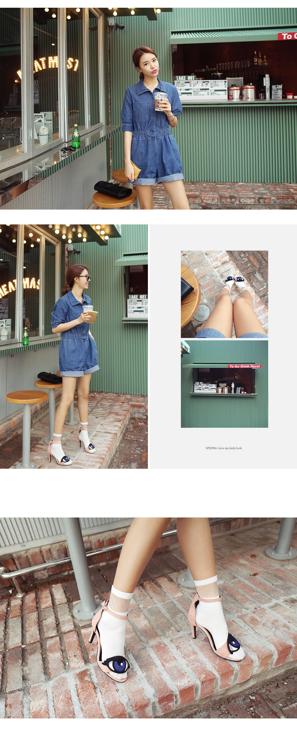 <font color=red><b>●●雑誌ViVi8月号掲載●●</b></font>ブルーデニムオールインワン・全1色 | DHOLIC | 詳細画像7