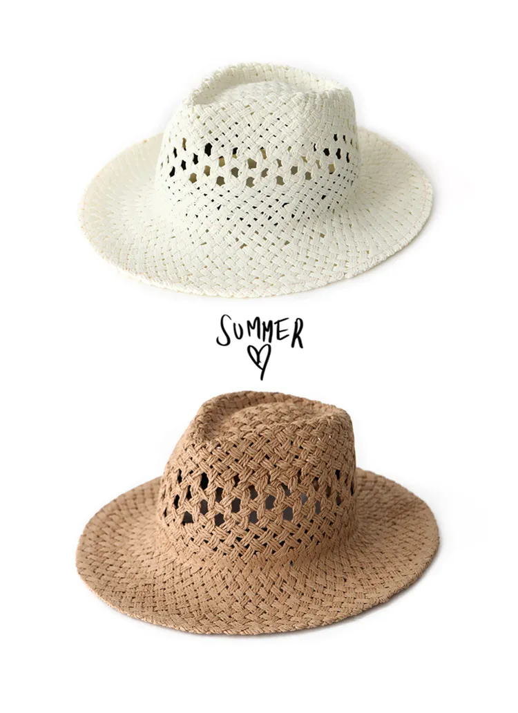 <font color=red><b>●●雑誌ViVi8月号掲載●●</b></font>シンプルストローハット・全2色 | DHOLIC | 詳細画像1